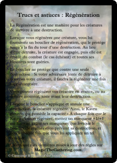 View Photo Rappel de règle régénération